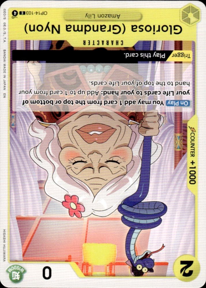 Gloriosa (Grandma Nyon) — BOOSTER PACK  -THE AZURE SEA’S SEVEN- [OP14-EB04]