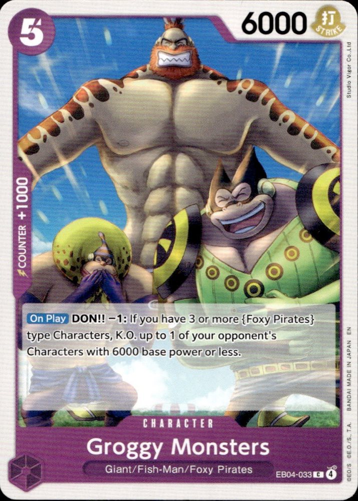 Groggy Monsters — BOOSTER PACK  -THE AZURE SEA’S SEVEN- [OP14-EB04]