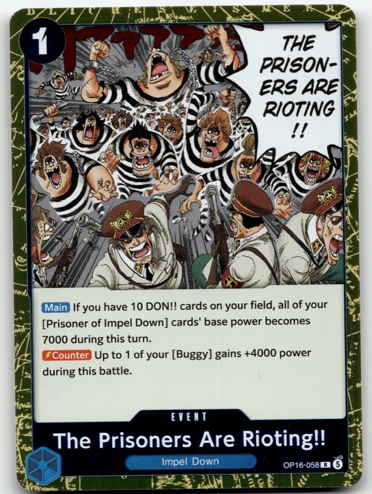 The Prisoners Are Rioting!! — The Time of Battle