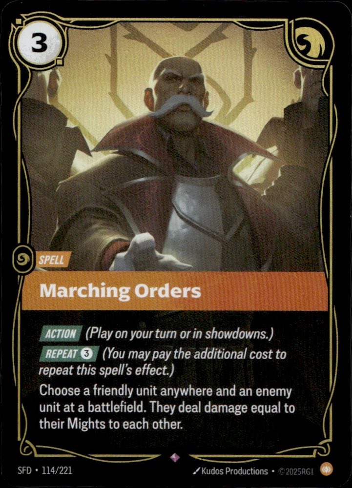 Marching Orders — SFD