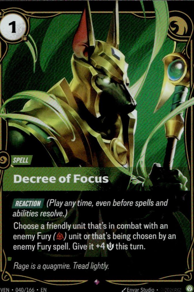 Decree of Focus — VEN